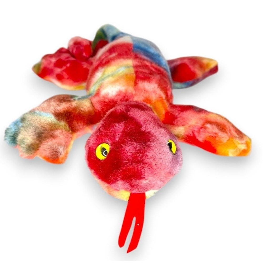 Lizzy the Lizard | Tie-Dye Reptile Rascal | Mint Heart Tag TY Beanie Buddy